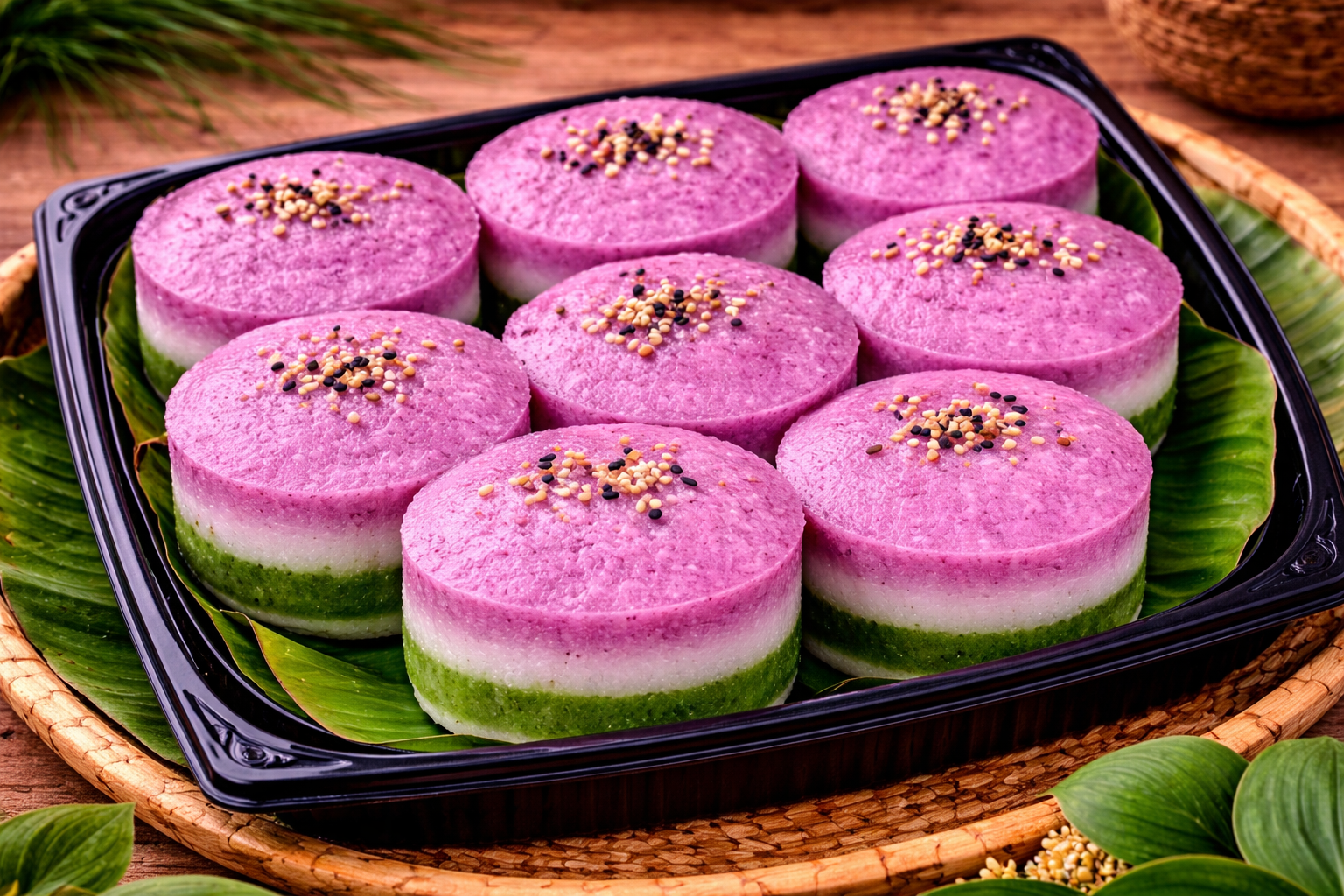 Bánh Bò + Da Lợn Tím